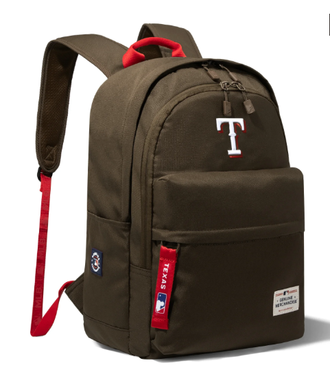 Montana West MLB Texas Rangers Laptop Backpack -- Olive Green