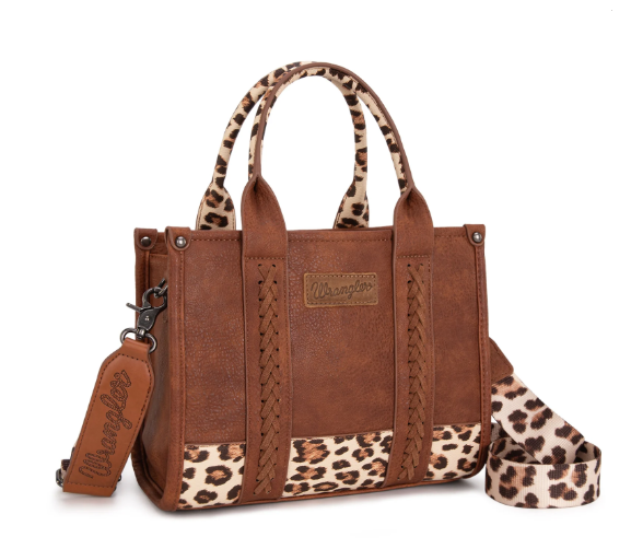 Wrangler Brown Leopard Wrangler Concealed Carry Crossbody