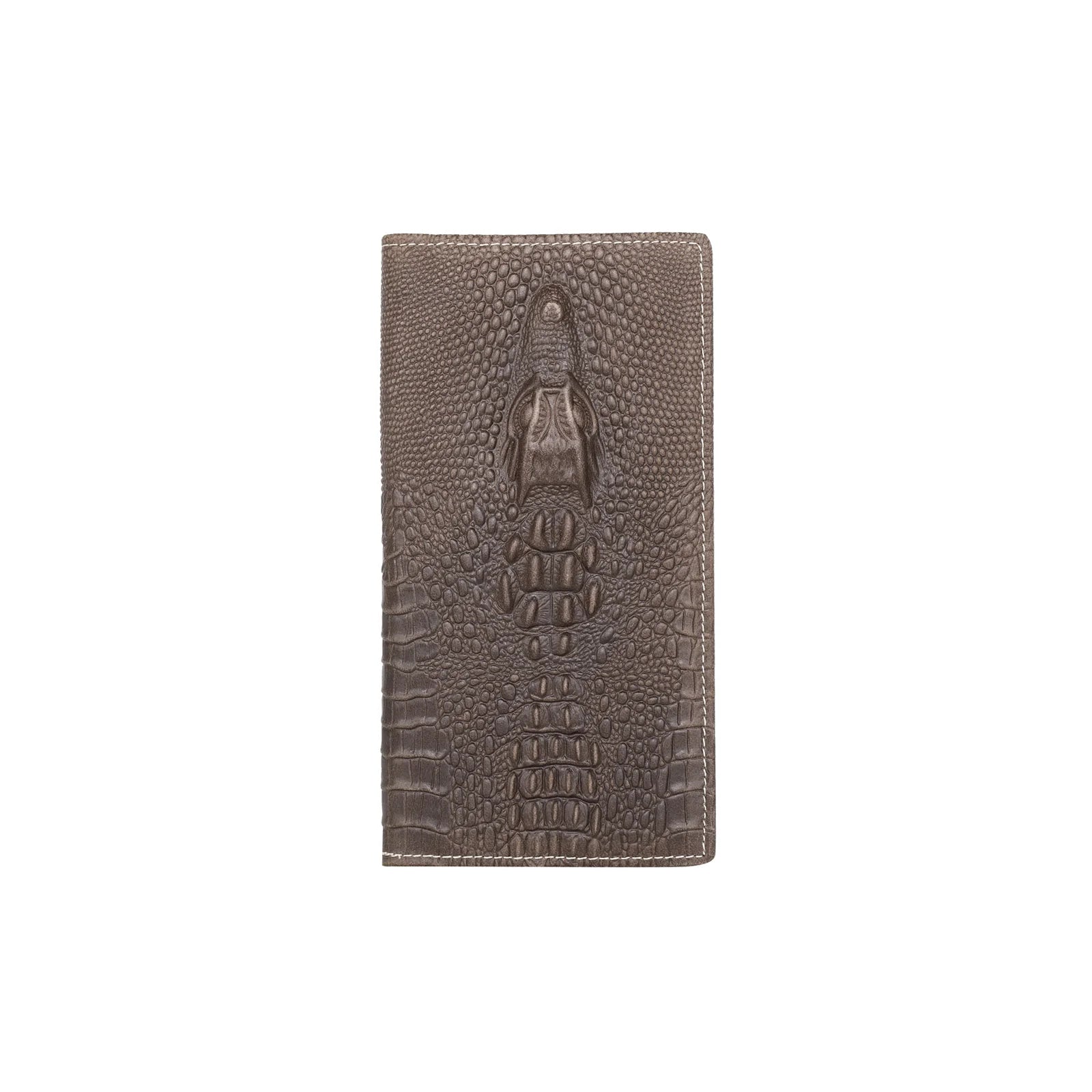 Genuine Leather Collection Men's Wallet -- Crocodile Embossed