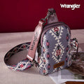 Wrangler Aztec Sling Bag - Southwest Crossbody Trendy Chest Bag