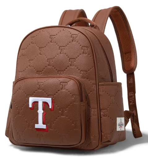 Montana West MLB Texas Rangers Team Backpack -- Classy Brown