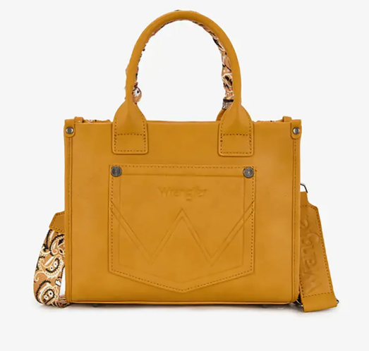 Wrangler Mustard Yellow Bandana Paisley Crossbody