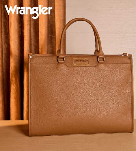 Cow Turquioise Wrangler Carry All Work Crossbody w/ Tumbler Pocket