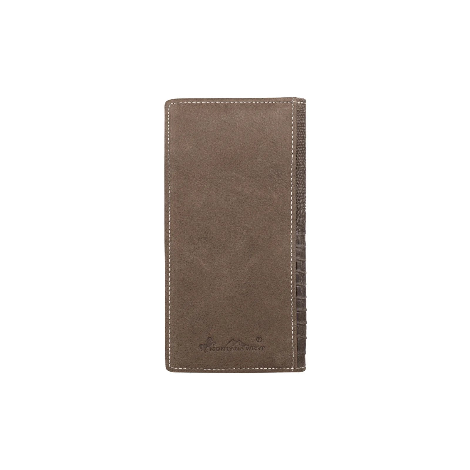 Genuine Leather Collection Men's Wallet -- Crocodile Embossed
