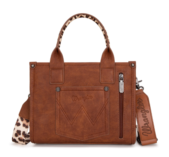 Wrangler Brown Leopard Wrangler Concealed Carry Crossbody