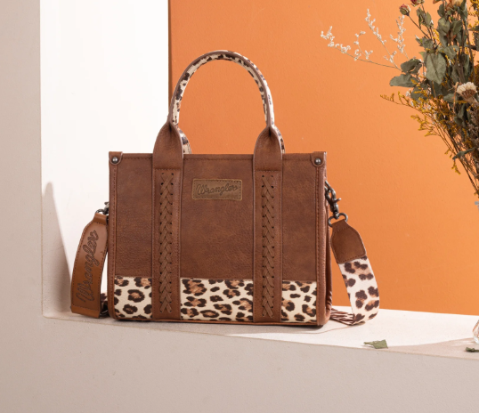 Wrangler Brown Leopard Wrangler Concealed Carry Crossbody