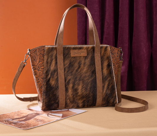 Brown Wrangler Hair On Cowhide Crossbody