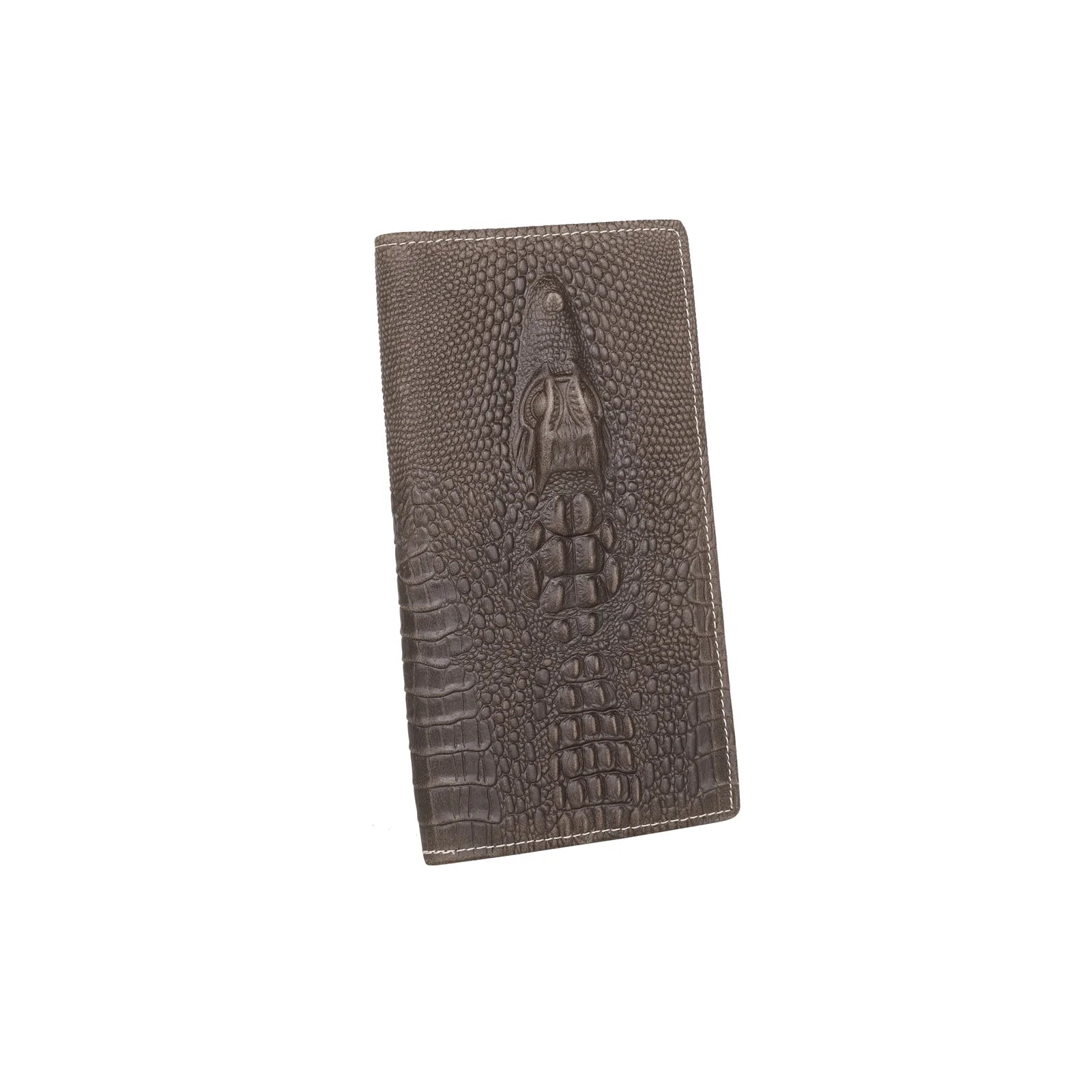 Genuine Leather Collection Men's Wallet -- Crocodile Embossed