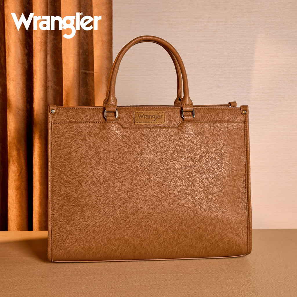 Wrangler Carry-All Large Tote Work Tote /Crossbody - Cow Print