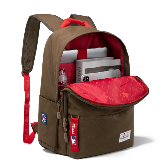 Montana West MLB Texas Rangers Laptop Backpack -- Olive Green