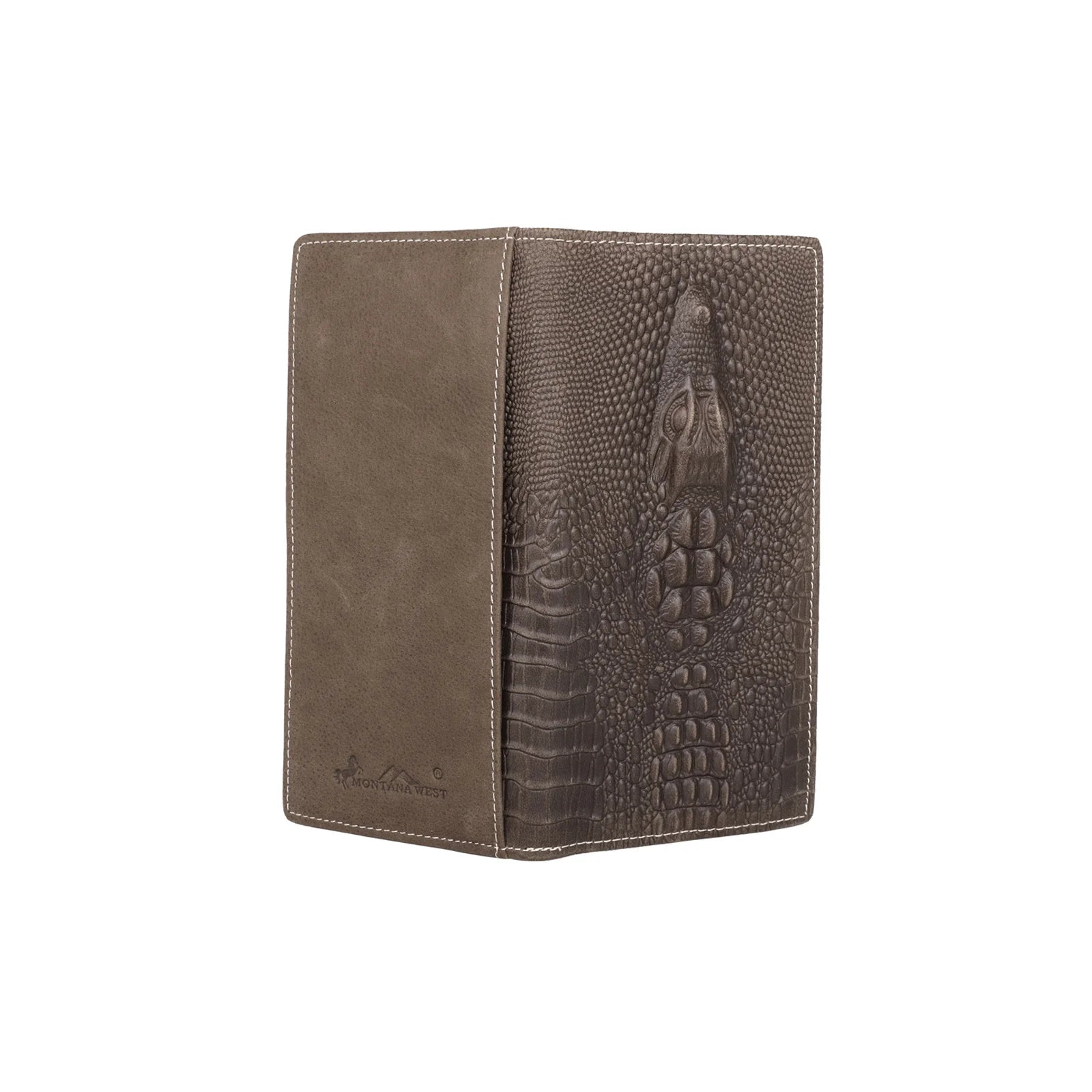Genuine Leather Collection Men's Wallet -- Crocodile Embossed