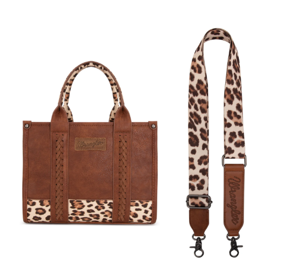 Wrangler Brown Leopard Wrangler Concealed Carry Crossbody