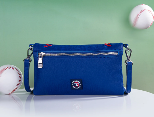 Montana West MLB Texas Rangers Team Bi-Fold Clutch/Crossbody -- Blue
