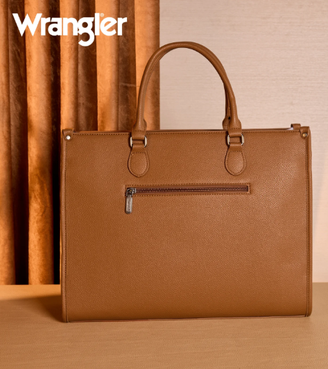 Cow Turquioise Wrangler Carry All Work Crossbody w/ Tumbler Pocket