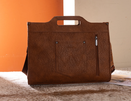 Wrangler Genuine Cowhide Carry-All Cowhide Large Tote /Crossbody