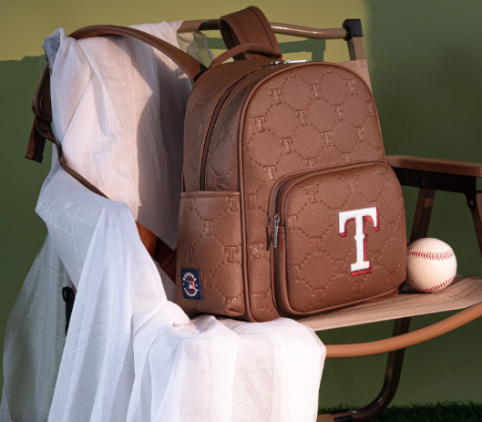 Montana West MLB Texas Rangers Team Backpack -- Classy Brown