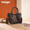 Dark Brown Wrangler Leopard Small Crossbody