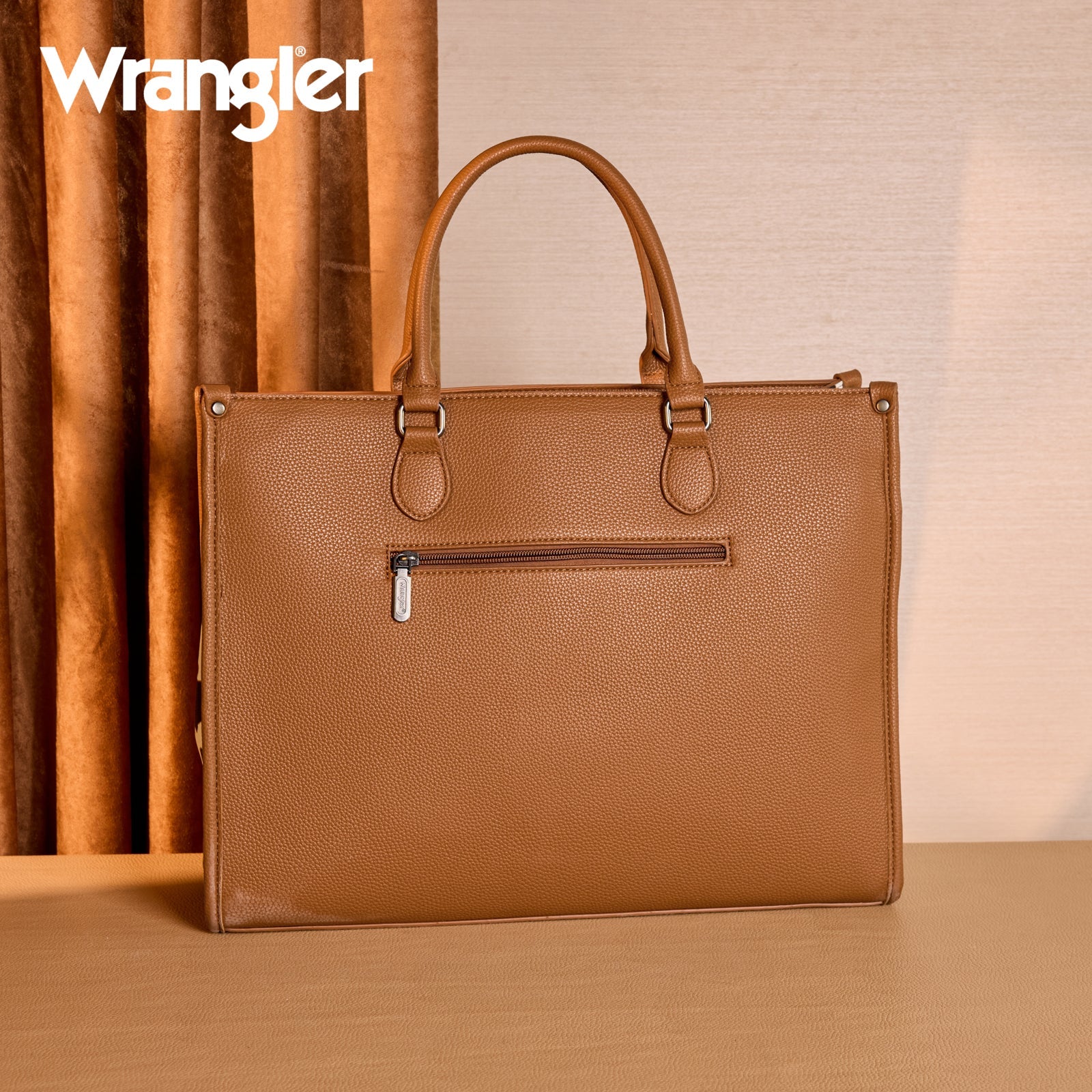 Wrangler Carry-All Large Tote Work Tote /Crossbody - Cow Print