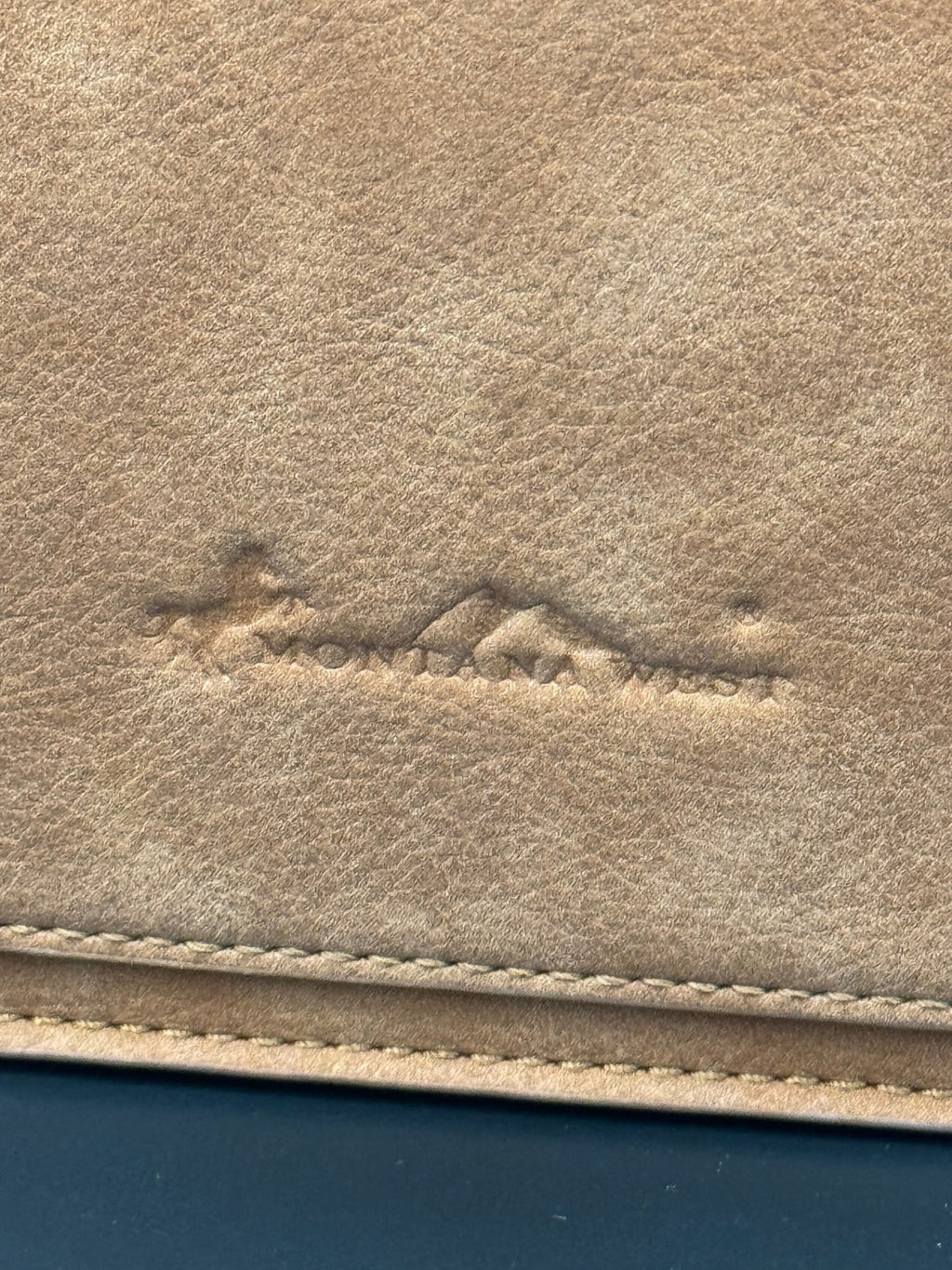 Montana West Brown Tooled Leather Crossbody