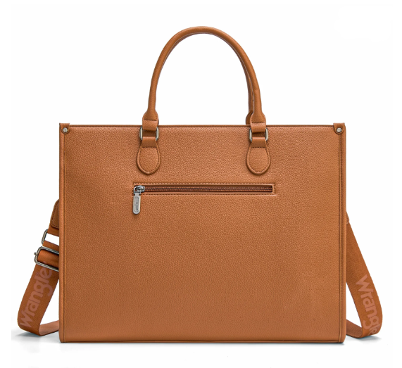 Cow Turquioise Wrangler Carry All Work Crossbody w/ Tumbler Pocket