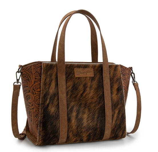 Brown Wrangler Hair On Cowhide Crossbody