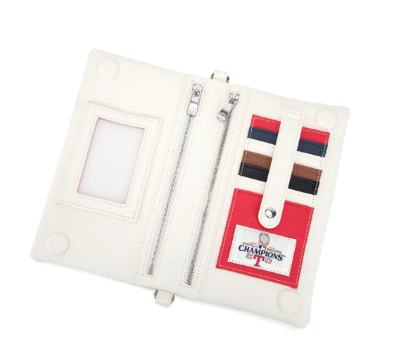 Montana West MLB Texas Rangers Team Bi-Fold Clutch/Crossbody -- Blue