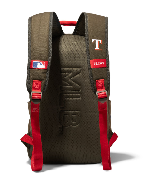 Montana West MLB Texas Rangers Laptop Backpack -- Olive Green