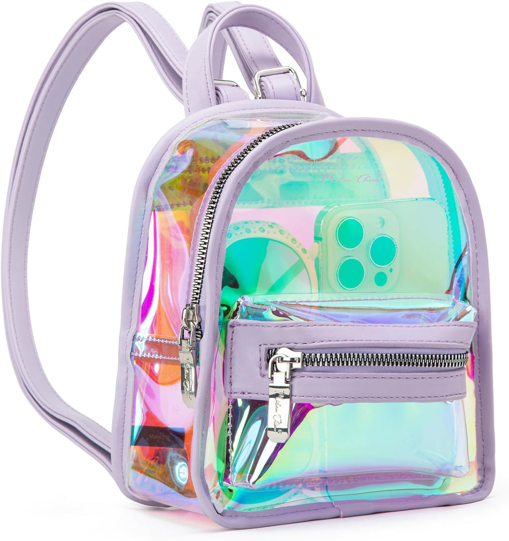 Milan Chiva Holographic Stadium Events See Through Mini Backpack