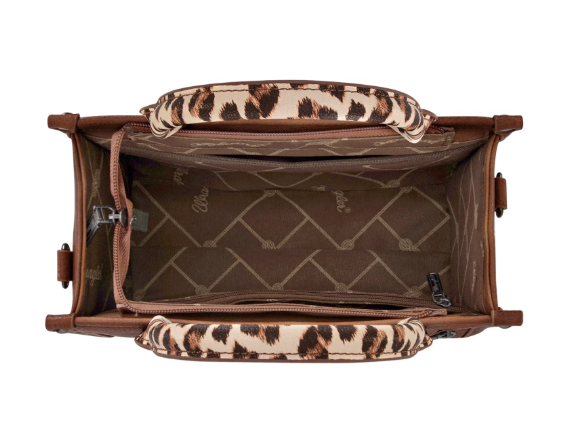 Wrangler Brown Leopard Wrangler Concealed Carry Crossbody