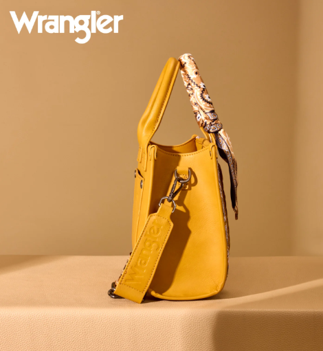 Wrangler Mustard Yellow Bandana Paisley Crossbody