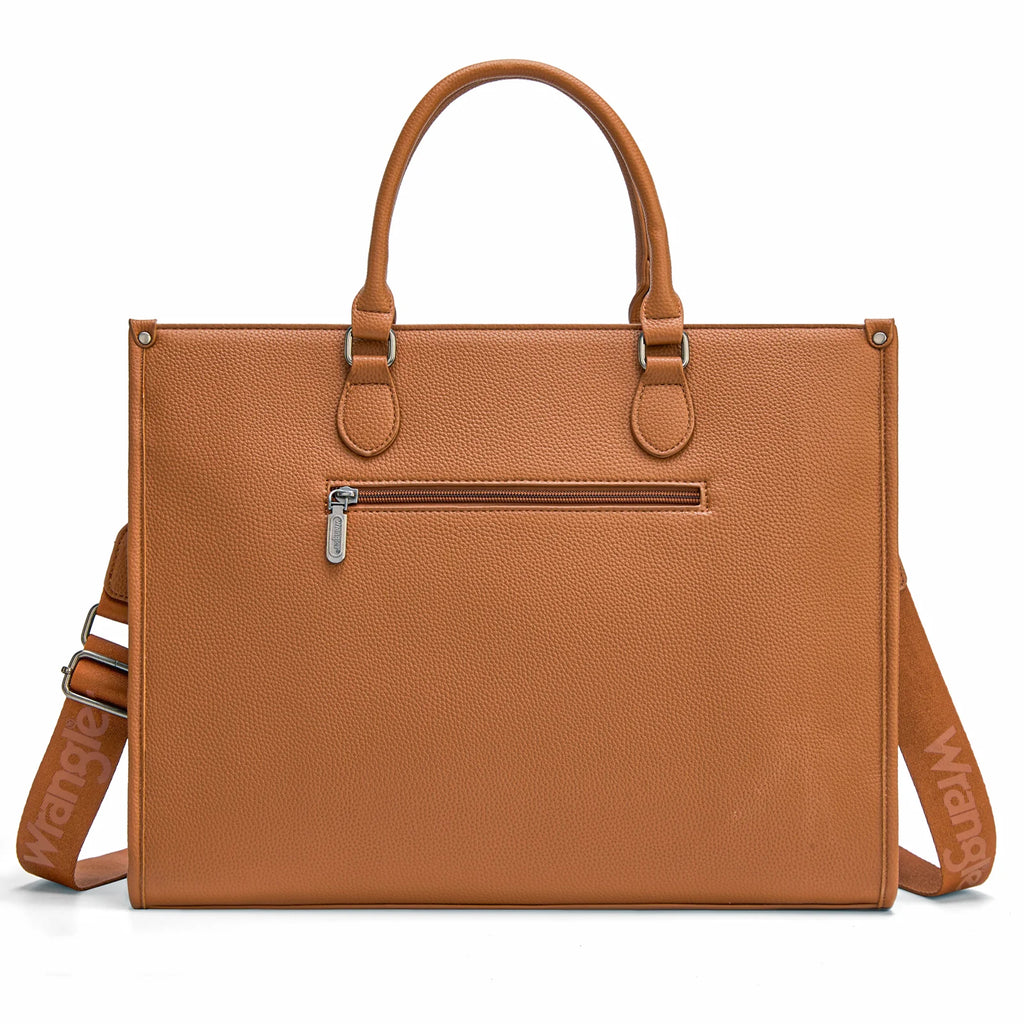 Wrangler Carry-All Large Tote Work Tote /Crossbody - Cow Print