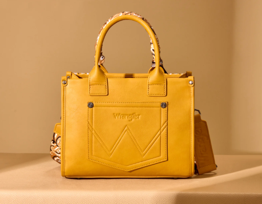 Wrangler Mustard Yellow Bandana Paisley Crossbody
