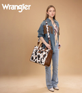 Cow Brown Wrangler Carry All Work Crossbody w/ Tumbler Pocket