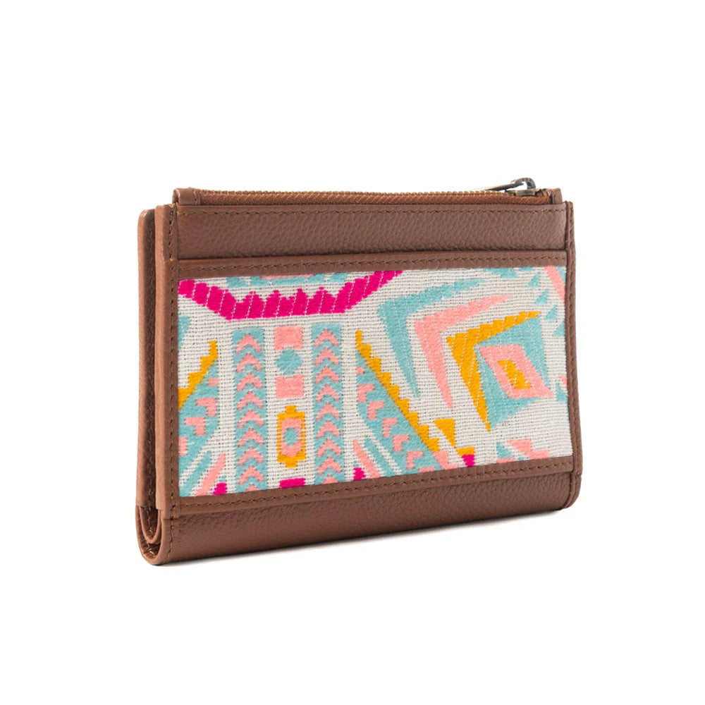Pastel Desert Sunrise Wallet Brown & Pink