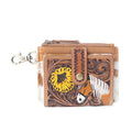 Wildflowers of the Prairie Credit Card Holder -- Brown