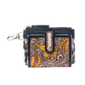 Wildflowers of the Prairie Credit Card Holder -- Black