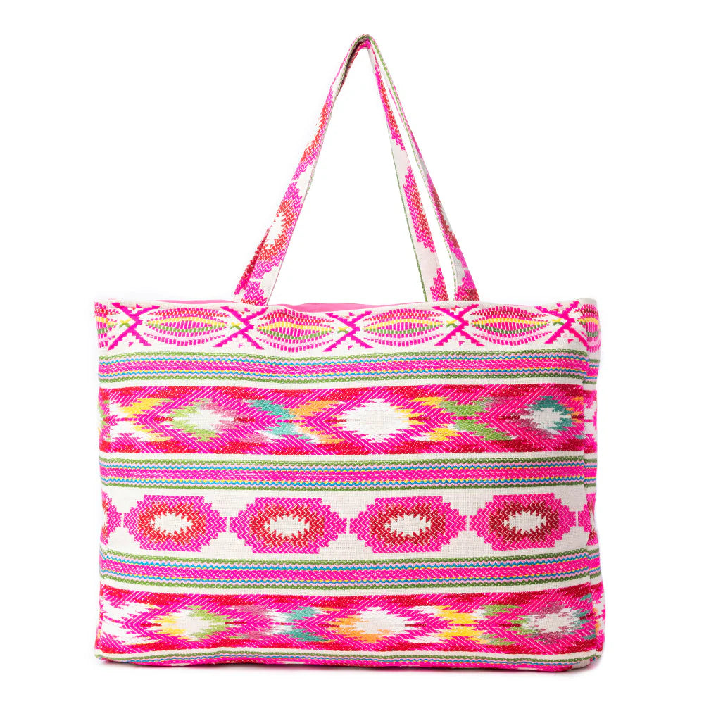 Carnival Dawn Weekender Bag in Neon Fuchsia