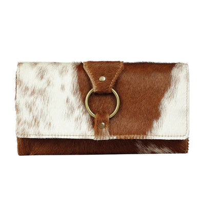 Prairie Loop Hairon Leather Wallet