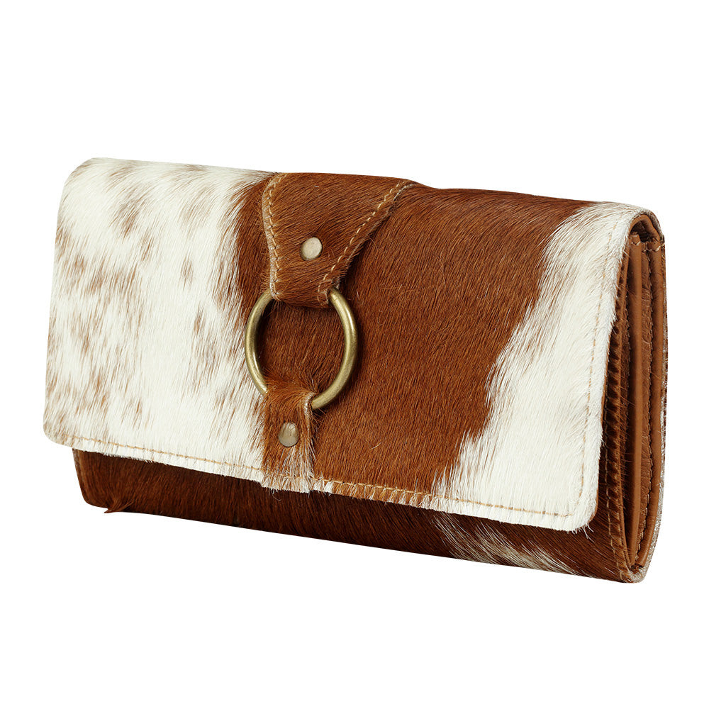 Prairie Loop Hairon Leather Wallet