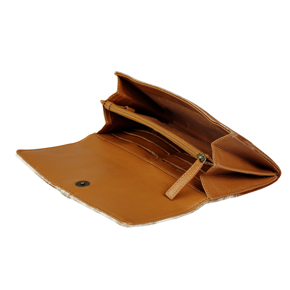 Prairie Loop Hairon Leather Wallet