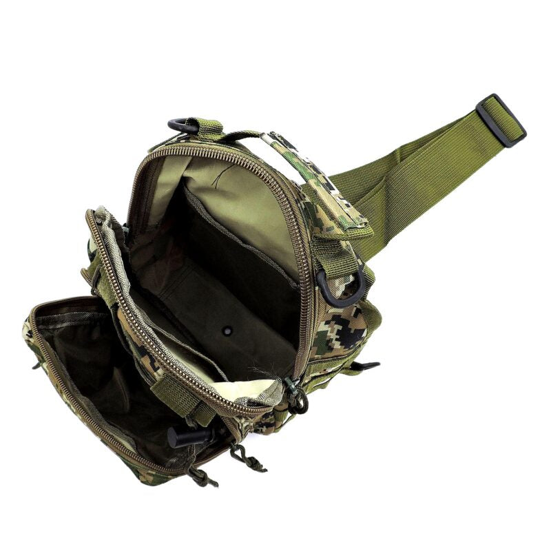 Tactical Multipurpose Military Pattern Sling Bag -- Camo Desert